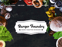 Tablet Screenshot of burgerfoundry.com.au